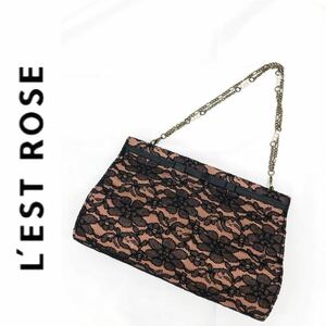 L'EST ROSE L'Est Rose hand pack chain attaching bulrush . retro formal lace bra k Brown party 