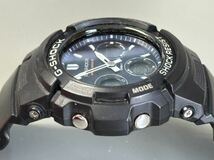 1円〜◇CASIO カシオ G-SHOCK Gショック マルチバンド6 ソーラー電波時計 AWG-M100SB アナデジ ネイビー文字盤 メンズ腕時計 稼働品_画像7