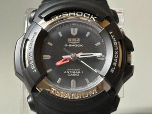 1円〜◇CASIO カシオ G-SHOCK Gショック GIEZ GS-500 チタン TITANIUM クォーツ メンズ腕時計 稼働品