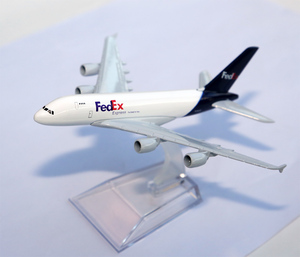 FedEx 　AIRBUS　A380 飛行機　モデル