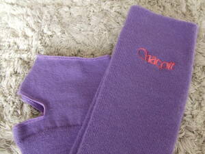  tea cot *Chacott* leg warmers * violet * rhythmic sports gymnastics * leg cover * beautiful goods *