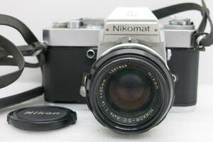NIKON NIKomat EL フイルムカメラ NIKKOR-SC Auto 1:1.4 f= 50mm 【MS003】