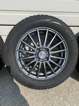 アルミホイール 15インチ　5.5J +43 スタッドレスタイヤ ブリザック VRX 195/60R15　タイヤはおまけです。_画像2