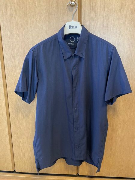 山と道　Bamboo shirt indigo M 半袖 シャツ