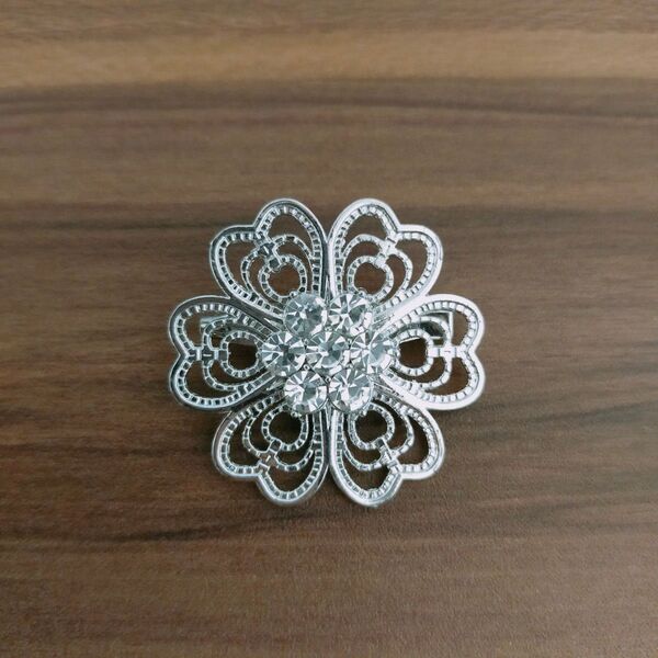 ブローチ シルバー ヒジャブピン ヒジャーブピン スカーフピン hijab pin brooch 新品未使用
