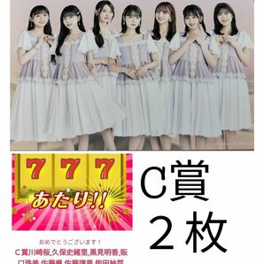 乃木坂46　セブンイレブン　ブロマイド　C賞　２枚　キャンペーン　当選品　非売品