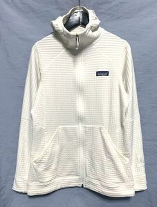 ● patagonia パタゴニア　W'S R1 FULL ZIP HOODIE POLARTEC ミッドレイヤー フルジップフーディ オフホワイト S 40095