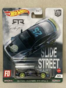 即決有★HW hotwheels ホットウィール SLIDE STREET '20 FORD MUSTANG RTR SPEC 5 スライド ストリート フォード マスタング★ミニカー 数2