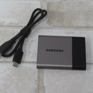11270 Ω 新F 0062♪ 保証有 SAMSUNG【 MU-PT500B 】サムスン Portable SSD T3 500GB USBケーブル付 初期化済の画像1