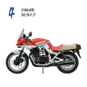 ヴィンテージバイクキット10 SUZUKI GSX1100S刀 　④1984年SEタイプ キャンディーインペリアマルーンXブライトシルバー