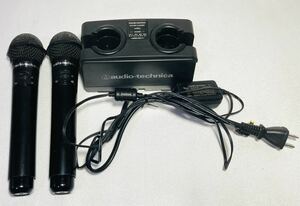 KGNY3564 audio-technicaオーディオテクニカ ワイヤレスマイク AT-CLM7000TX バッテリーチャージャー BC701 カラオケ機器 音響機器 現状品