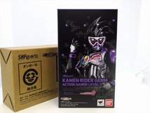 N11 未開封 未使用 バンダイ S.H.Figuarts 仮面ライダー ゲンム アクションゲーマー レベル0 仮面ライダーエグゼイド フィギュア 輸送箱付_画像1