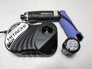 ☆■ HITACHI 日立工機 FDB3DL2 故障品 3.6V LED点灯モーター不動 充電器 UC3SFL 電池 EBM315 中古