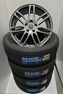 数量限定 エンケイ CDS2 7.0-18+48 5/114.3 シルバー ピレリ アイスゼロアシンメトリコ 235/60R18 2023年製 アウトランダー CX-60他