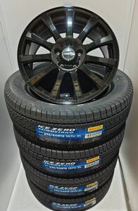 数量限定 ティラード アルファ 7.5-18+45 5/114.3 BK ピレリ アイスゼロアシンメトリコ 235/60R18 2023年製 アウトランダー CX-60他