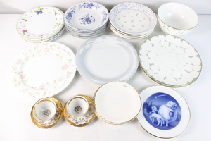 【ト福】ブランド食器 まとめ KLEIBER クライバー WEDGWOOD ウェッジウッド YVES SAINT LAURENT 他 皿 カップ ソーサー LB000LLL62