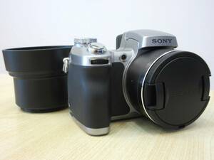 1098 中古品 SONY ソニー 5.1 MEGA PIXELS DSC-H1 Cyber-shot サイバーショット Super Steady shot 12x OPTICAL ZOOM レンズフード付き