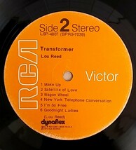 【US盤オリジナル1st Press】LOU REED(ルーリード)/Transformer:DAVID BOWIE プロデュース_画像3