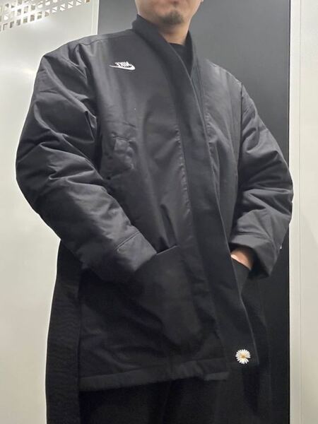 【新品】NIKE x PEACEMINUSONE PMO 韓国 大人気 G-Dragon コラボ 中綿 ジャケット+ベスト セット 黒 Mサイズ