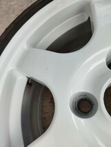 SPEED LINE 14インチ ホイール タイヤセット　155/55R14 ホワイト 100-4H スピードライン_画像8