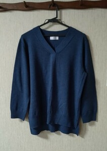 ジェイプレス WOOL Vネックニット 大きいサイズ T13