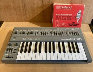 ■動作品/美品!■Roland (ローランド) / SH-101 モノフォニック アナログシンセサイザー テクノ ■モジュレーショングリップ MGS-1 付属