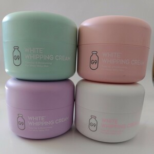 中古4点　韓国コスメ　G9　WHITE WHIPPING CREAM　化粧下地