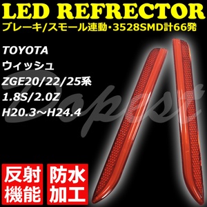 LEDリフレクター ウィッシュ ZGE20系 前期 1.8S/2.0Z 反射機能付