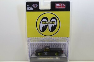 【チェイスカー・シークレット】 Mijo特注 M2マシーン 1/64 1990 シボレー C1500 SS454 マットブラック ムーンアイズ 59BECD