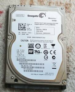 Seagate ST9500423AS 7200rpm 500GB 1台