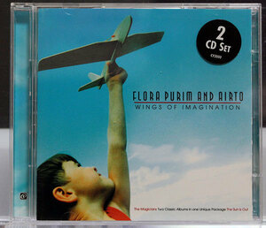 CD4枚迄同梱発送185円【ブラジル/ジャズ2枚組】フローラ・プリム＆アイアート★WINGS OF IMAGINATION★おしどり夫婦の1980年代の名作を2IN1