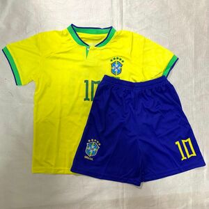 ブラジル代表　ネイマール　ユニフォーム　キッズ　ジュニア　120cm 130cm サッカー　フットサル　子供服　こども　スポーツ　