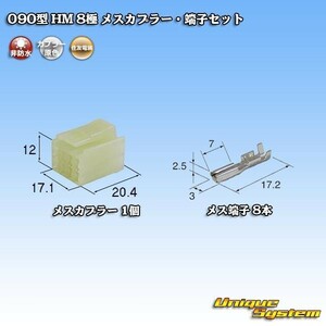 住友電装 090型 HM 8極 メスカプラー コネクター・端子セット