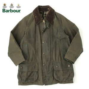 イングランド製 旧3ワラント Barbour バブアー BEAUFORT オイルドジャケット オリーブ 40