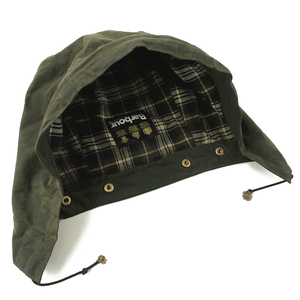 90s イングランド製 Barbour バブアー HOOD フードのみ 旧3ワラント オリーブ BEDALE,BEAUFORT,BORDER