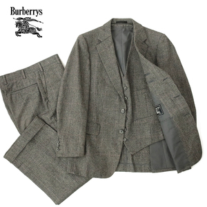 Burberrys バーバリー ウールツイード 3ピーススーツ ジャケット/ジレ/パンツ グレンチェック 170A5