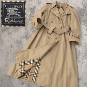 Special VINTAGE！84年英国製 Burberrys バーバリー Rackhams別注 トレンチコート 12LONG(L)