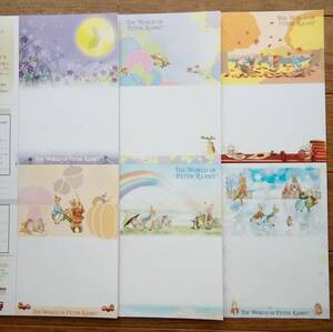 ピーターラビット　PETER RABBIT　ポストカード　絵葉書　ウサギ　イラスト　はがき　6枚セット　銀行　非売品　クリアファイル