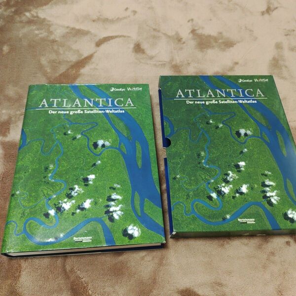 atlantica 地図 本 旅行ガイド 観光地 bertelsmann 世界地図 レア 希少 ビンテージ 高級