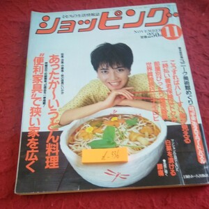 d-336 ショッピング 11月号 昭和60年発行 あったかーいうどん料理 便利家具で狭い家を広く ユニーク美術館めぐり 日経ホーム出版社※1