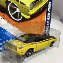 ☆ホットウィール☆ '70 プリマス AAR クーダ 黄色 バラクーダ Hot Wheels _画像4