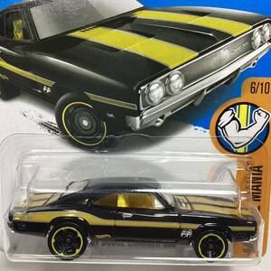 ☆ホットウィール☆ '69 ダッジ チャージャー 500 黒　ムーンアイズ Hot Wheels 