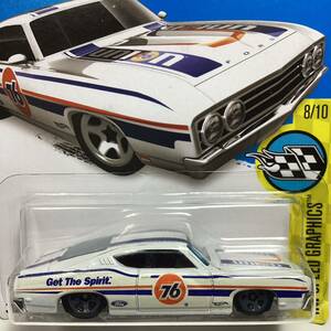 ☆ホットウィール☆ '69 フォード　トリノ　タラデーガ　白　Hot Wheels 