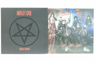 【一部帯付き】MOTLEY CRUE 〇 レコード2枚セット [Girls, Girls, Girls][SHOUT AT THE DEVIL] LP 〇＃5200