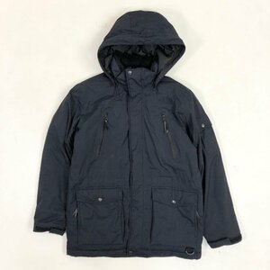 ▲【古着】THE NORTH FACE ノースフェイス フーデッド ジップアップ ダウン ジャケット アウター サイズ95 M 黒 ブラック メンズ 1.07㎏