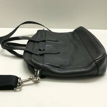 ▲現状品 COACH コーチ メンズ ブリーフケース ビジネスバッグ ブラック 黒 A4収納可 2way ショルダー 肩掛け かばん 鞄 約1.25kg_画像3