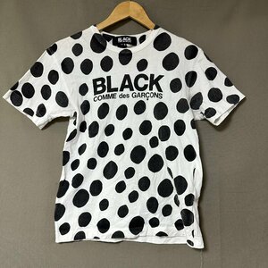 ■【送料198円】BLACK COMME des GARCONS ブラックコムデギャルソン トップス 半袖Tシャツ 総柄 サイズS■