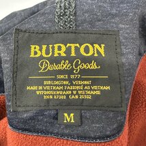 ■BURTON バートン パーカー ジップアップ 裏起毛 ジャケット ラグラン サイズM レッド/ネイビー■_画像6