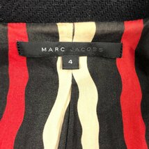 ▲【古着】MARC JACOBS マークジェイコブス ステンカラー コート ジャケット アウター 切替 サイズ4 黒 ブラック レディース 1.11㎏_画像7