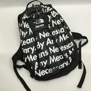 ■THE NORTH FACE X supreme ノースフェイス シュプリーム リュックサック バックパック base crimp Backpack 鞄 バッグ ブラック 現状品■